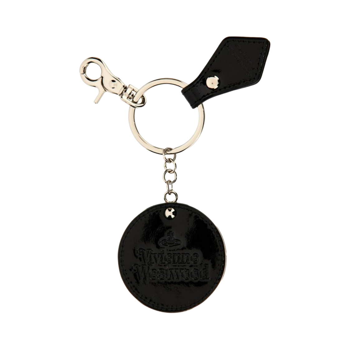 비비안 웨스트우드 샤이니 페이턴트 미러 키링 블랙(Vivienne Westwood Shiny Patent Mirror Keyring Black) - 2