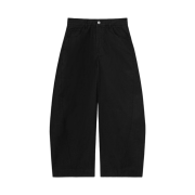 (W) 8seconds Curved Cotton Slacks Black