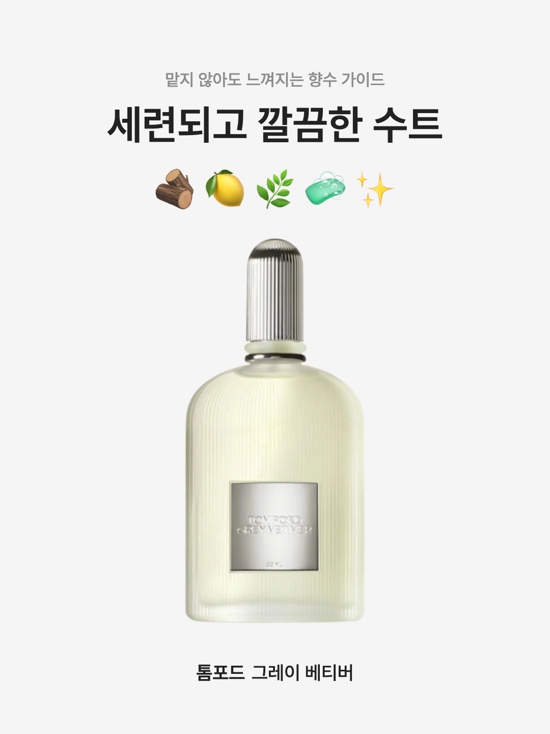 Tom Ford Grey Vetiver Eau De Parfum 100ml 착용 스타일 - 1