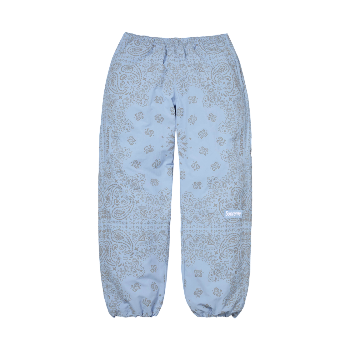- Supreme Reflective Bandana Track Pant Light Blue - 26SS