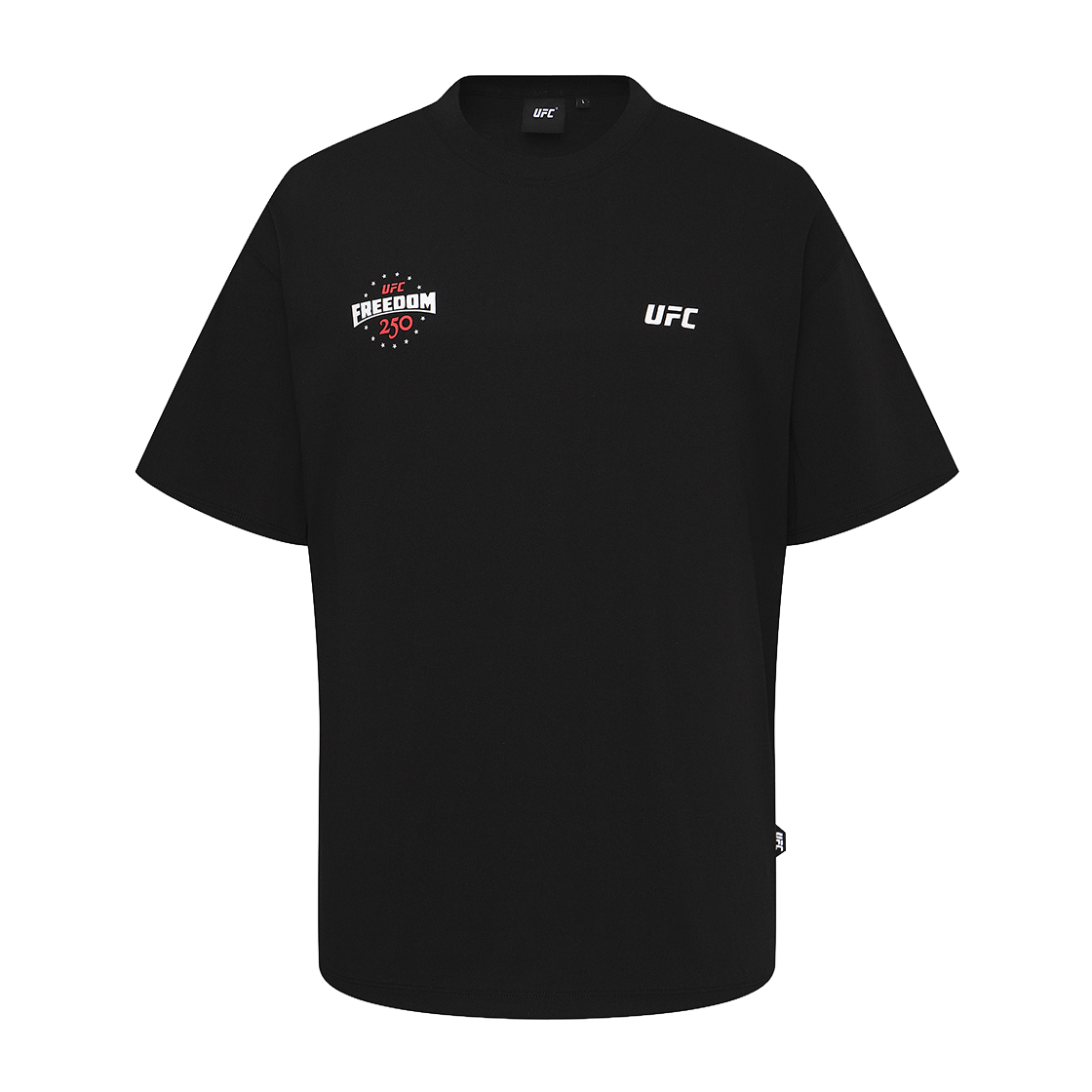 유에프씨 스포츠 FREEDOM 250 릴렉스핏 반팔 티셔츠 블랙(UFC SPORT FREEDOM 250 Relaxed Fit Short Sleeve T-Shirt Black) - 3
