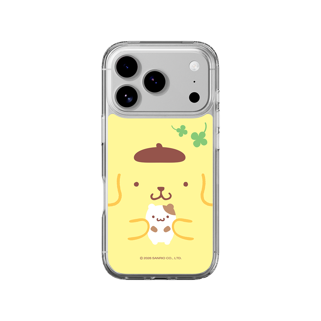 폼폼푸린 얼굴 클리어 마그넷 케이스 for iPhone17 Series(POMPOMPURIN Face Clear Magnet Case for iPhone17 Series) - 4