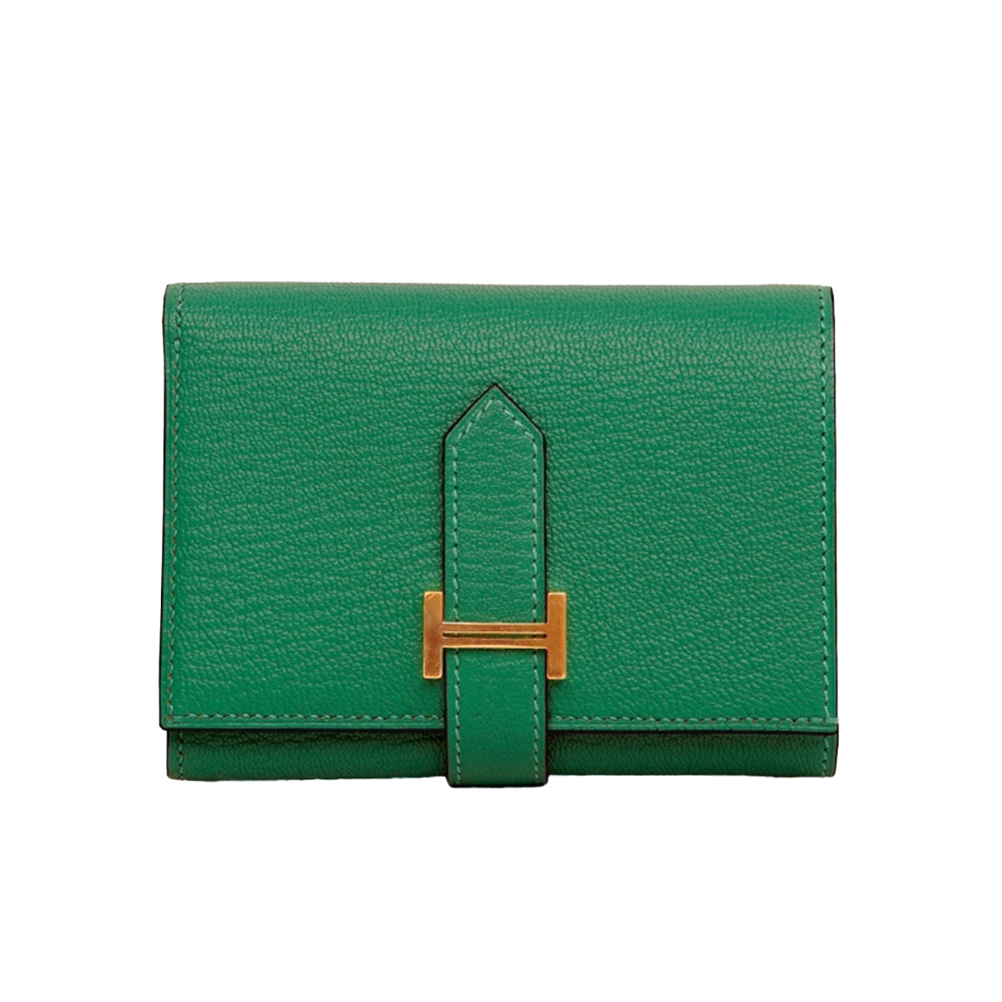 ITFE89IDSMAT Hermes Bearn 3-Fold Wallet W Engraving