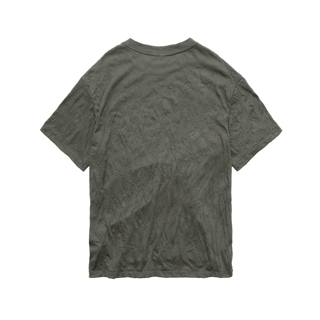 폴리테루 크리즈드 티셔츠 세이지(Polyteru Creased T-Shirt Sage) - 2