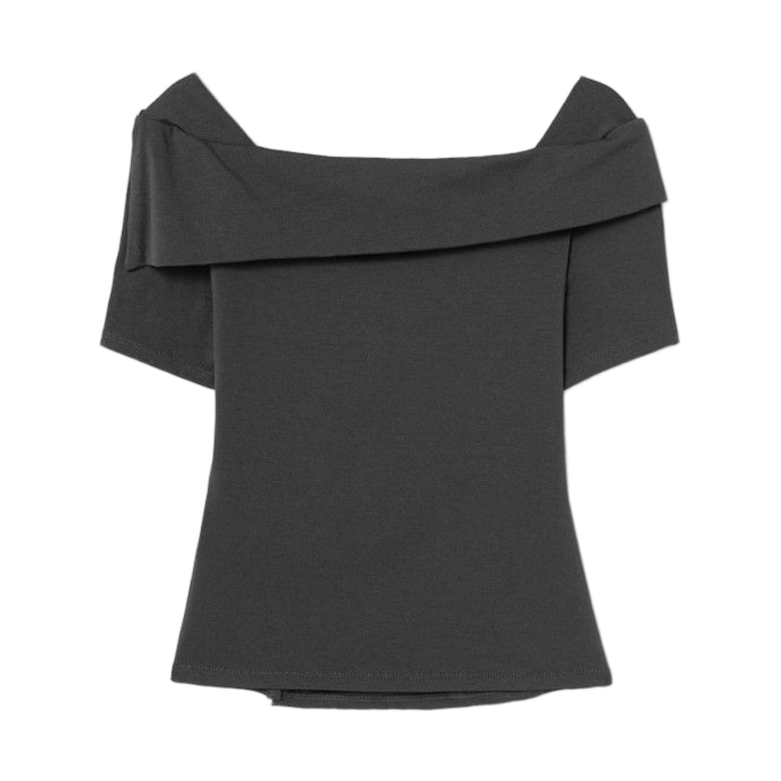 (W) 에잇세컨즈 언밸런스 셔링 저지 탑 애쉬((W) 8seconds Unbalance Shirring Jersey Top Ash) - 2