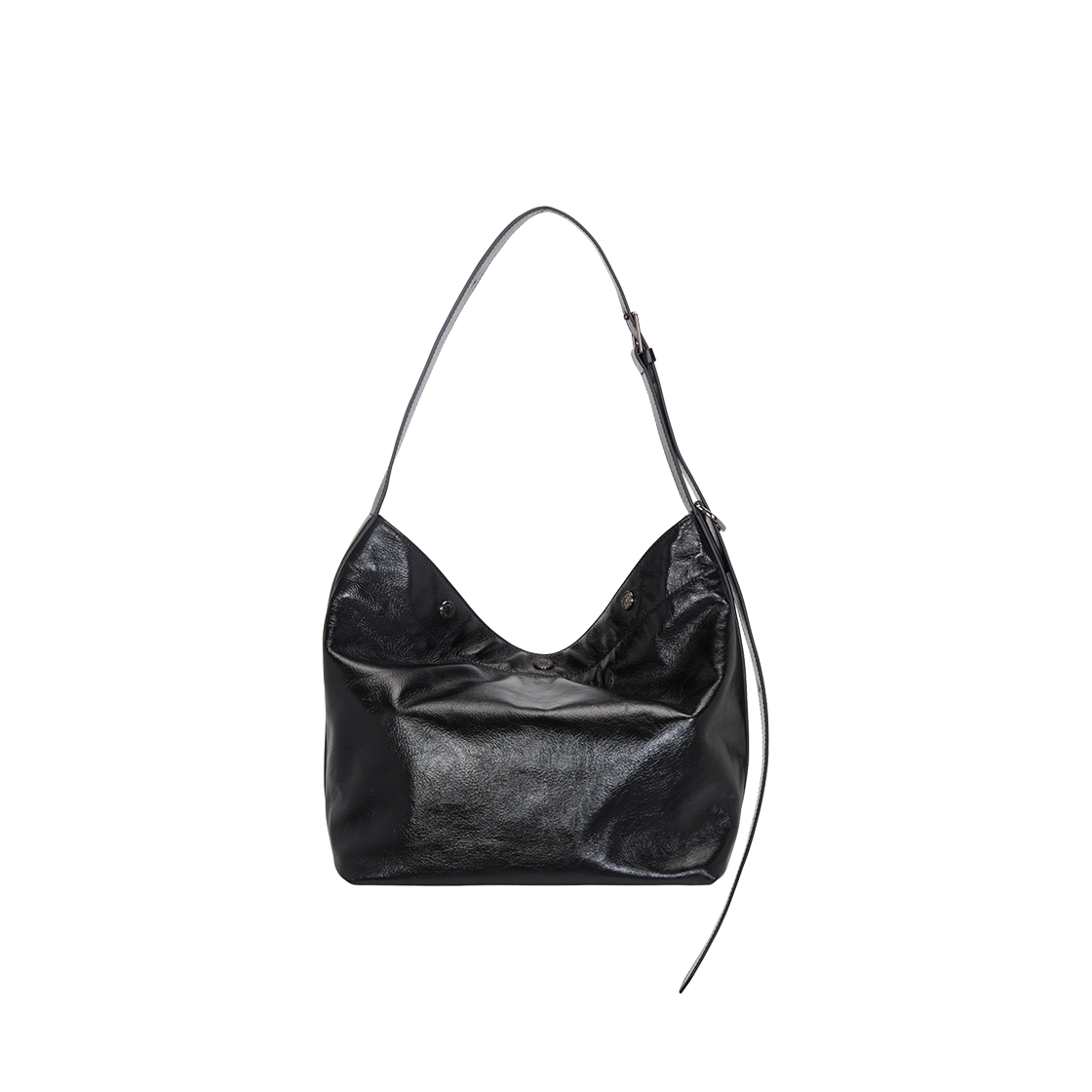 분크 퍼펙 버튼 업 소프트 호보 스몰 블랙(vunque Perfec Button Up Soft Hobo S Black) - 5