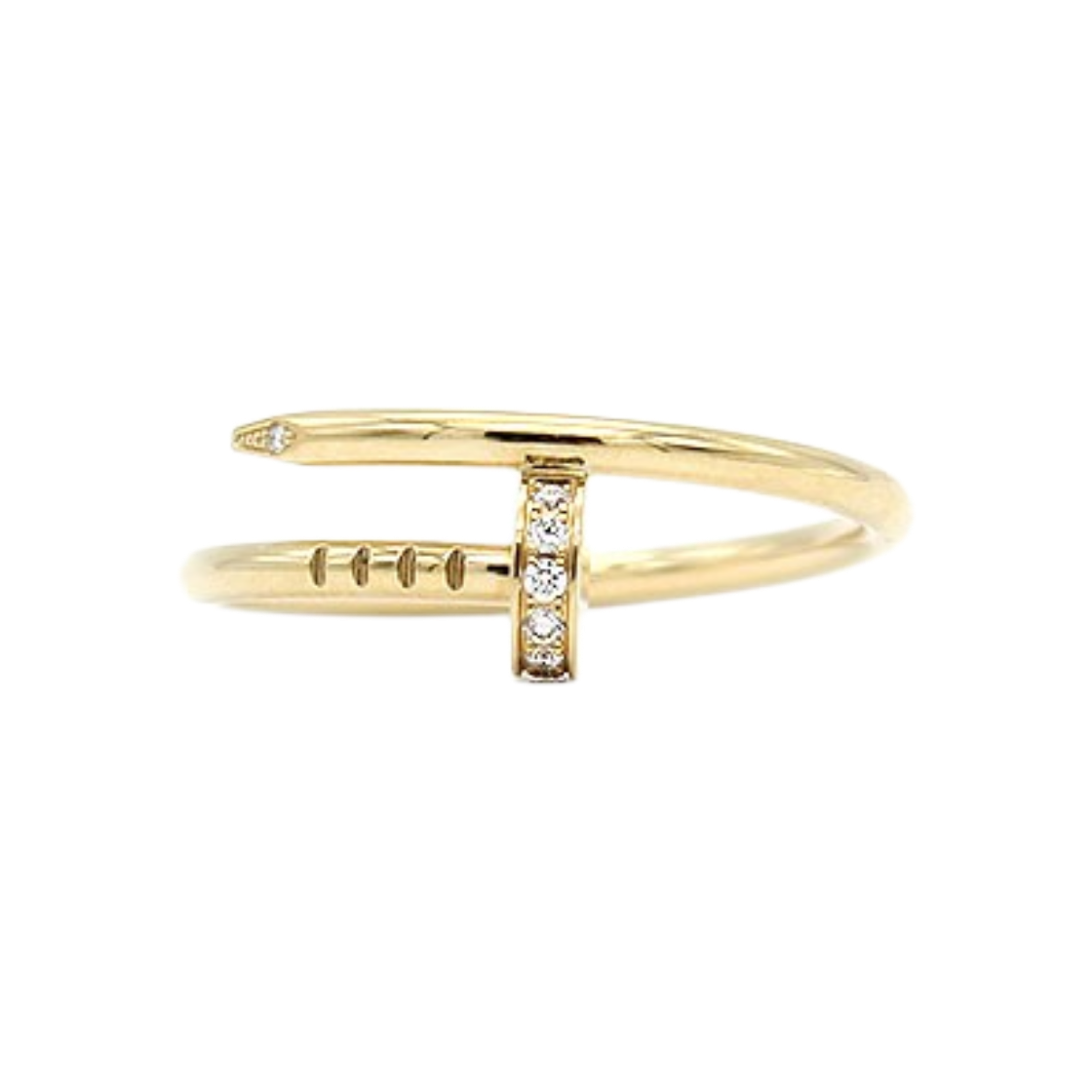 까르띠에 저스트앵끌루 스몰 18K 옐로우골드 다이아 반지 56호 국내16호(Cartier Juste un Clou Small 18K Yellow Gold Diamond Ring) - 1