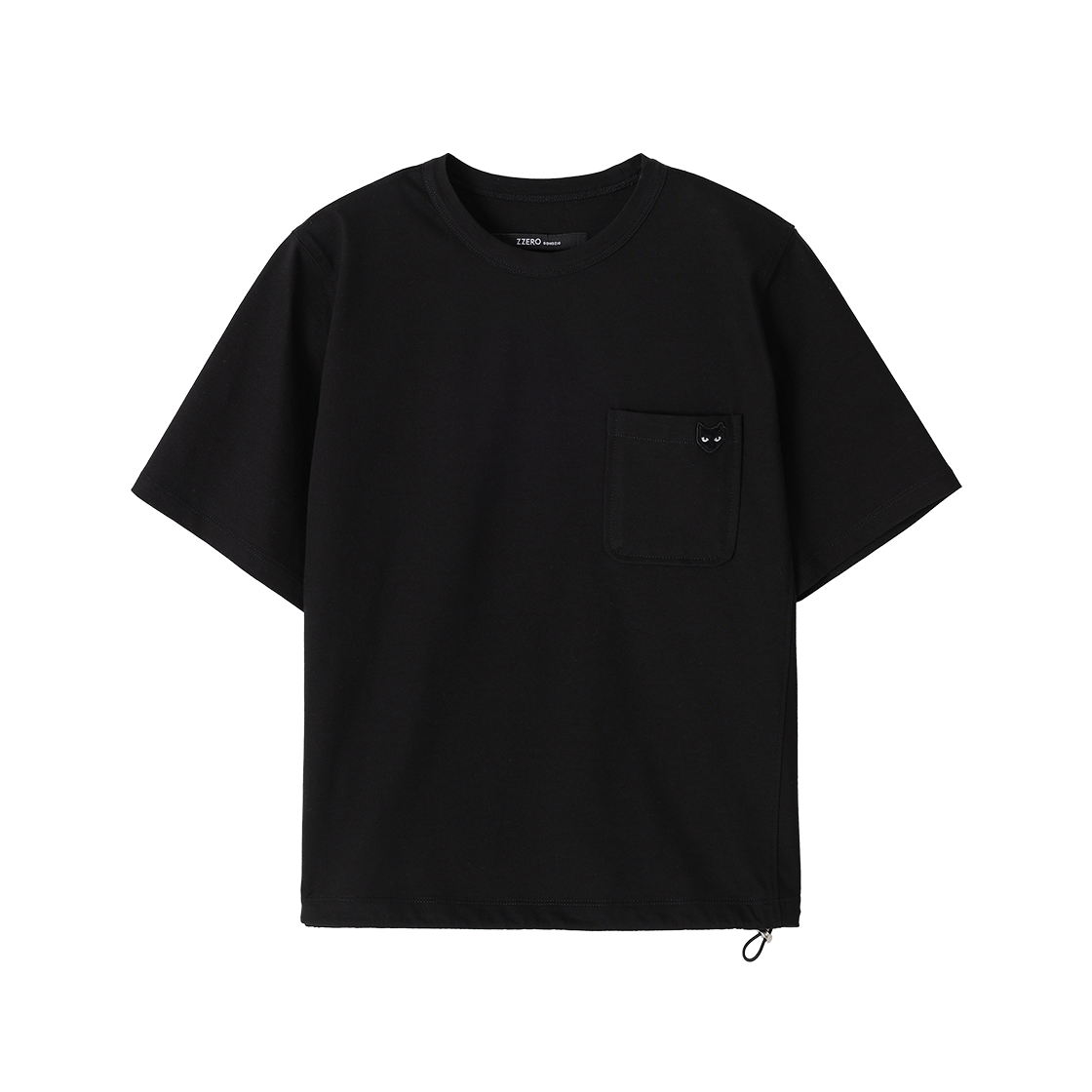 WI3TS864BK (W) SONGZIO ZZERO Liminal Trace String T Shirt Black