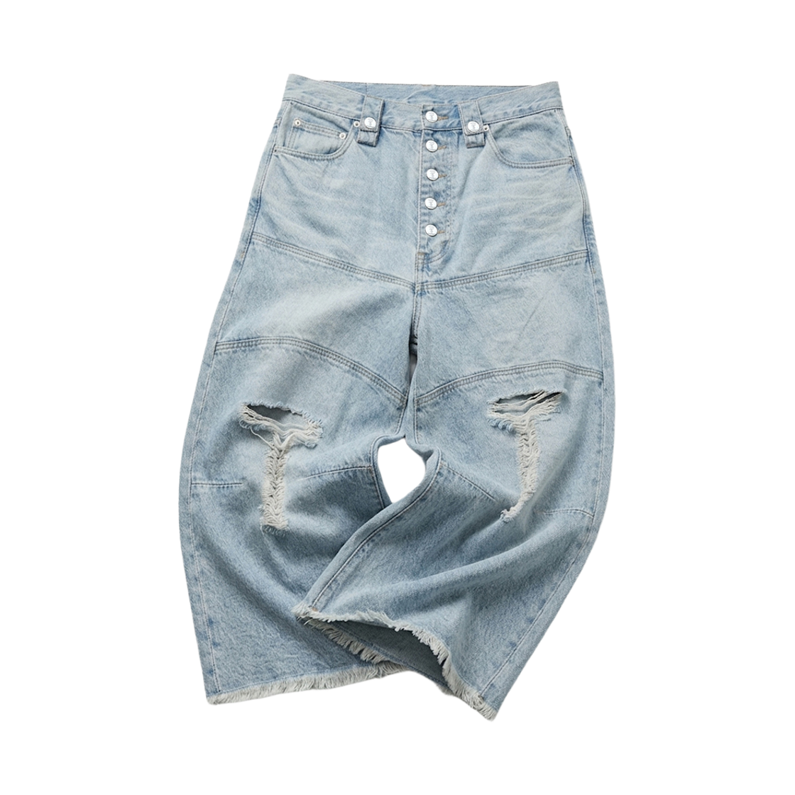 스팁 휘스커*데님 버뮤다 팬츠(STEEPC Whisker*Denim Bermuda Pants)