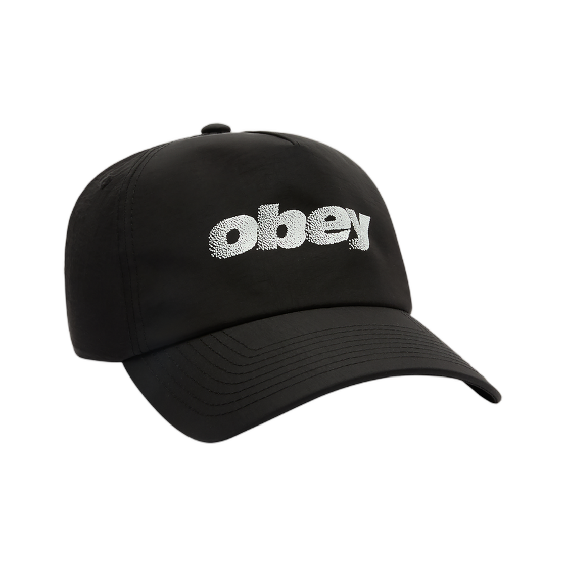 100490153 Obey Stipple 5 Panel Nylon Black