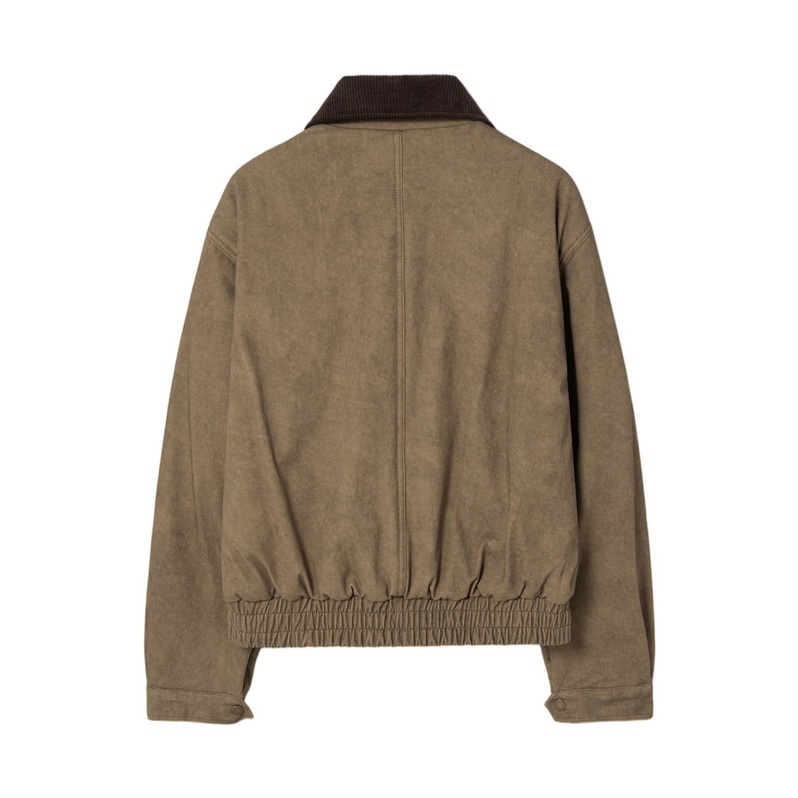 (W) 에잇세컨즈 칼라 컬러 코튼 패디드 자켓 브라운((W) 8seconds Collar Color Cotton Padded Jacket Brown) - 2