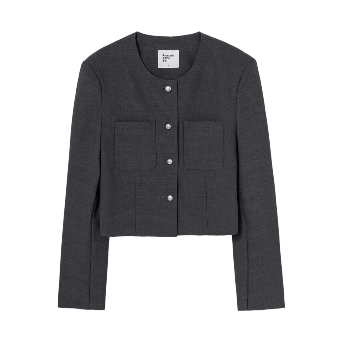 (W) 에잇세컨즈 라운드넥 자켓 애쉬((W) 8seconds Round Neck Jacket Ash) - 1