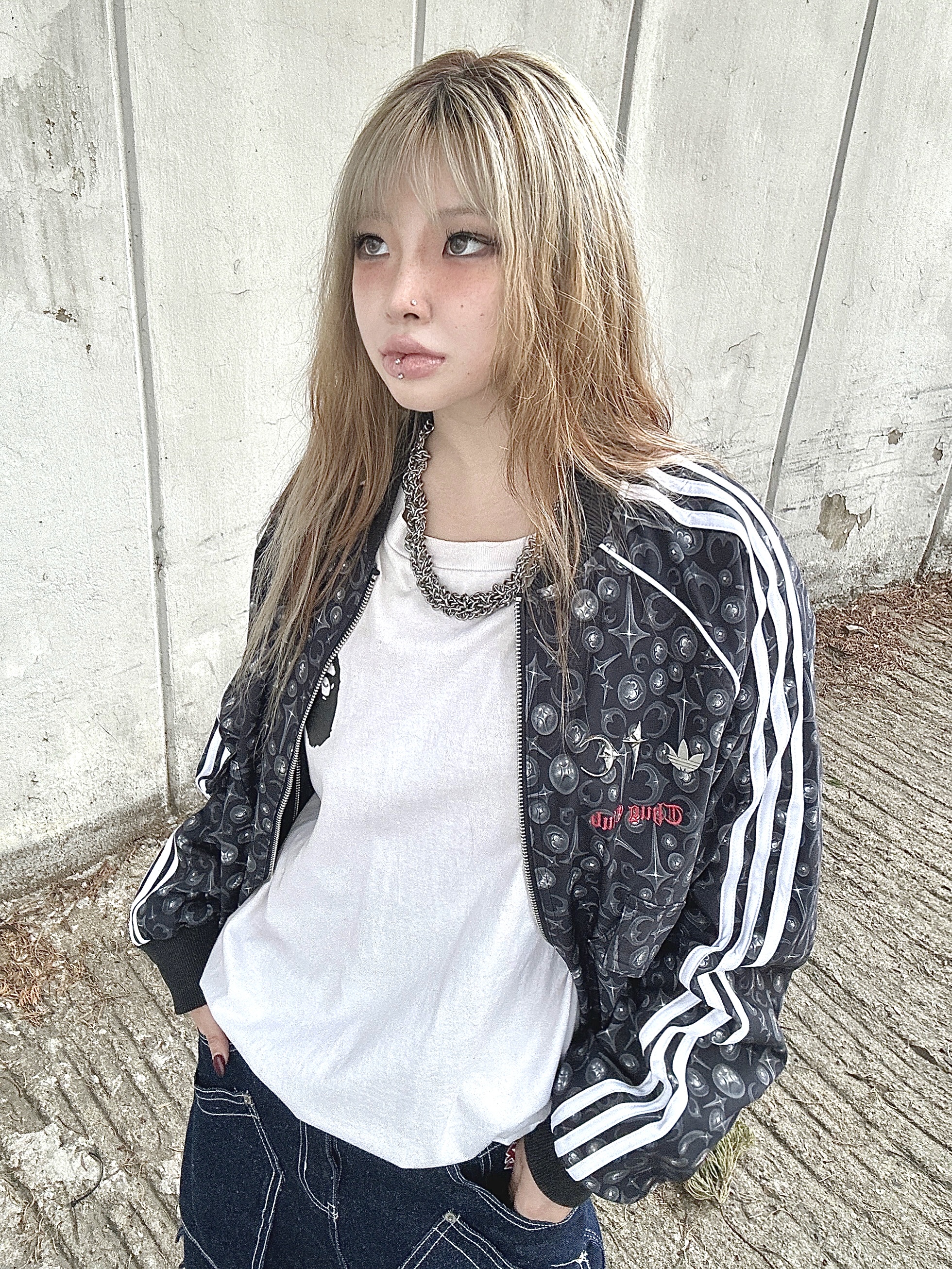 Adidas x Thug Club Superstar Jacket Black White - KR Sizing 착용 스타일