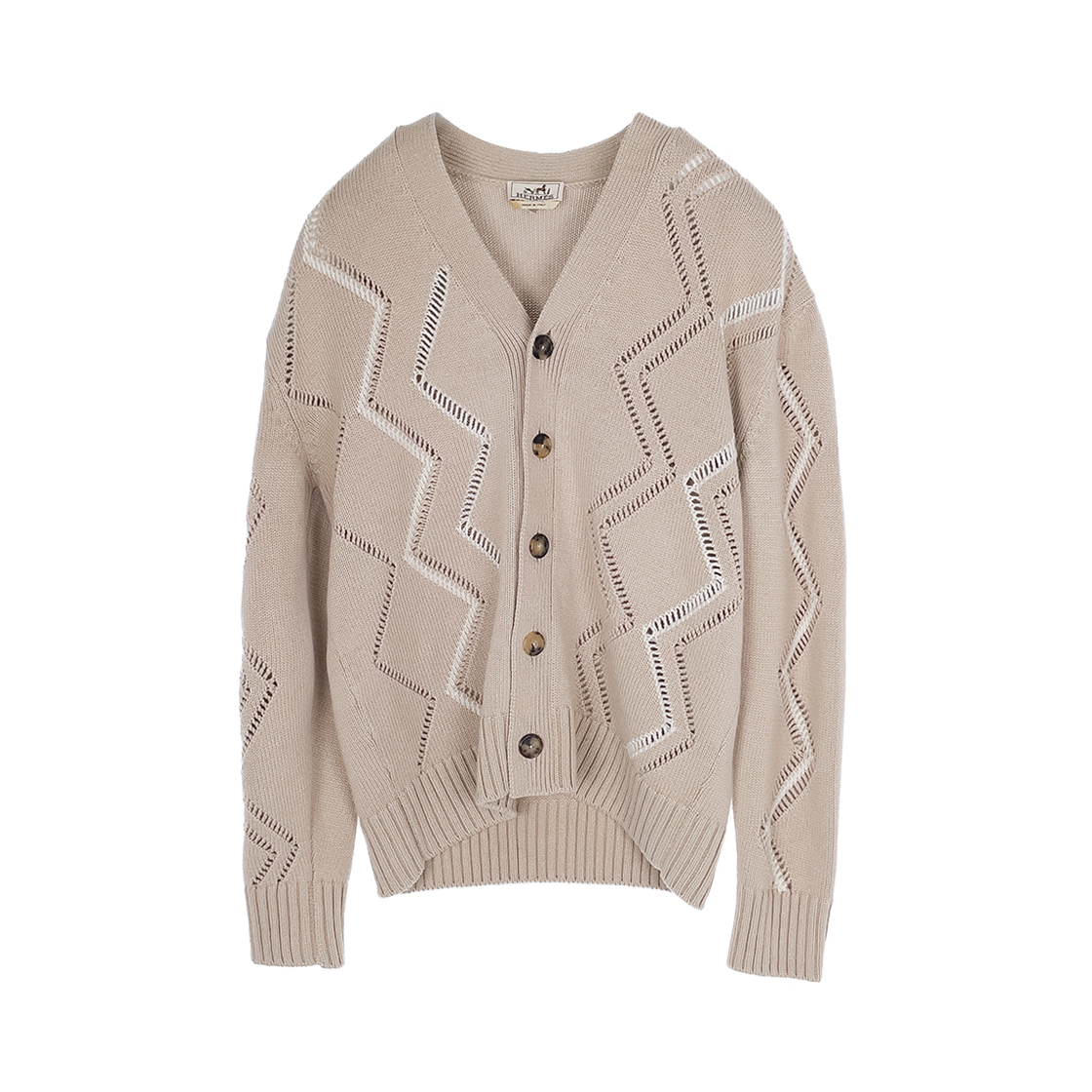 ITBVA9ISWBVB Hermes 26SS Jooa Azure Men Button Cardigan 6HA0575