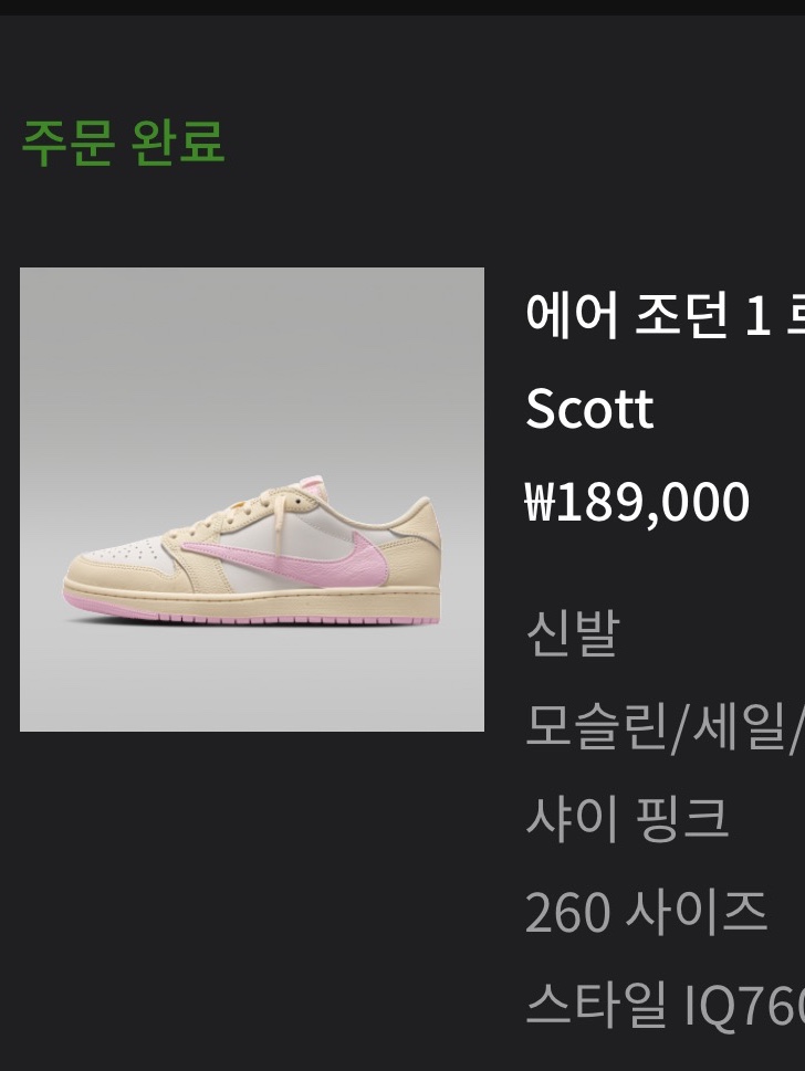 Jordan 1 x Travis Scott Retro Low OG SP Muslin Shy Pink 착용 스타일