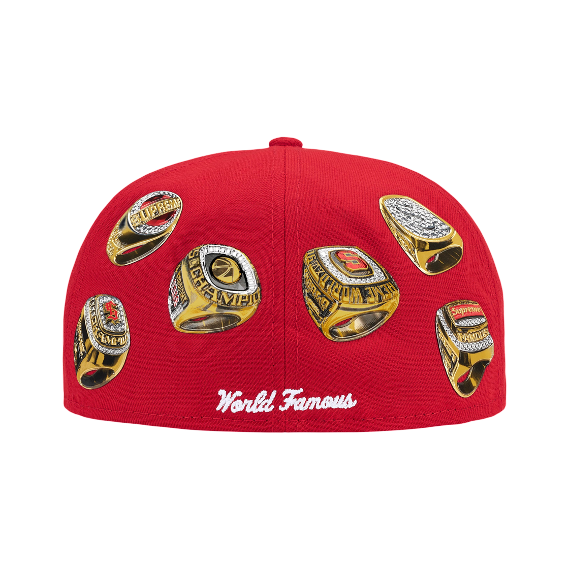 슈프림 링즈 박스 로고 뉴에라 레드 - 26SS(Supreme Rings Box Logo New Era Red - 26SS) - 2