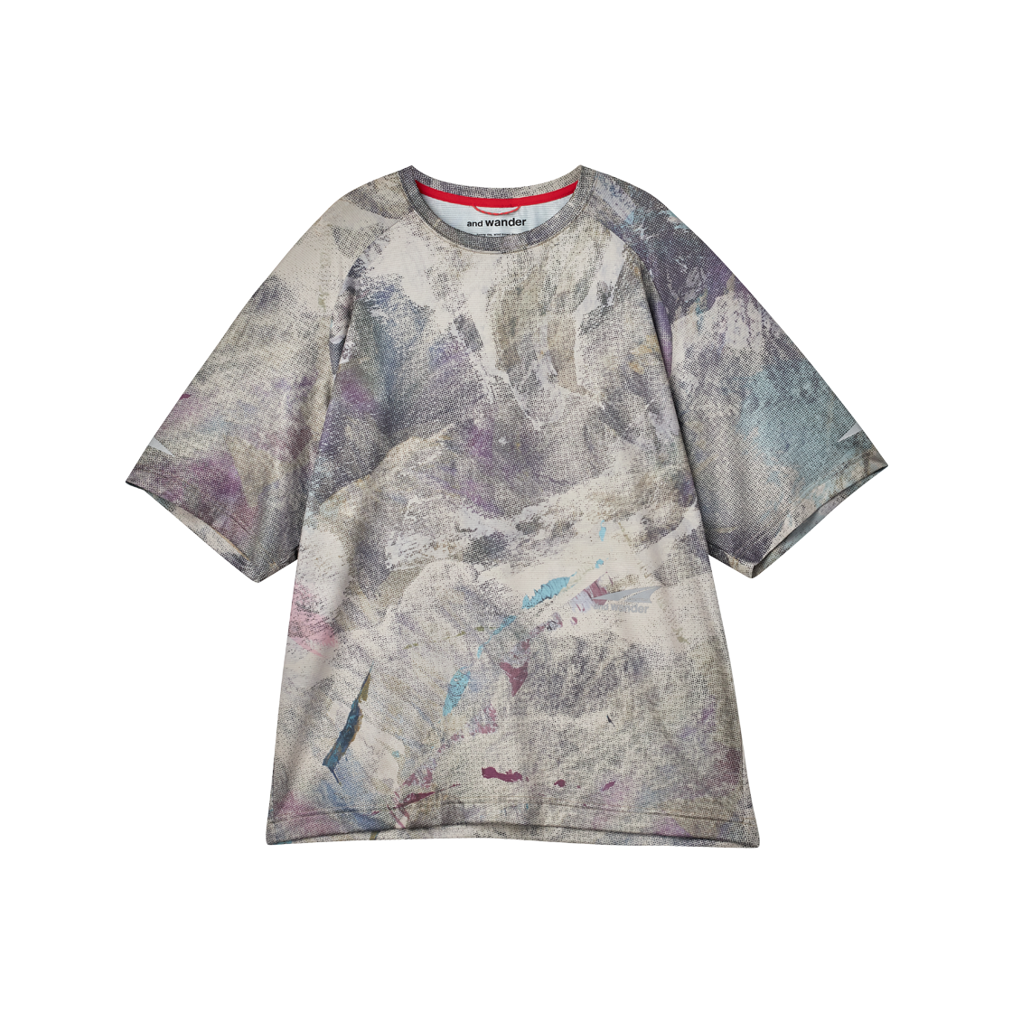 앤드 원더 x 알트라 AL03 그래픽 SS 티셔츠 베이지 - 26FW(And Wander x Altra AL03 Graphic SS T Beige - 26FW)