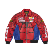 Supreme x Vanson Leathers Spider-Man Jacket Red - 26SS