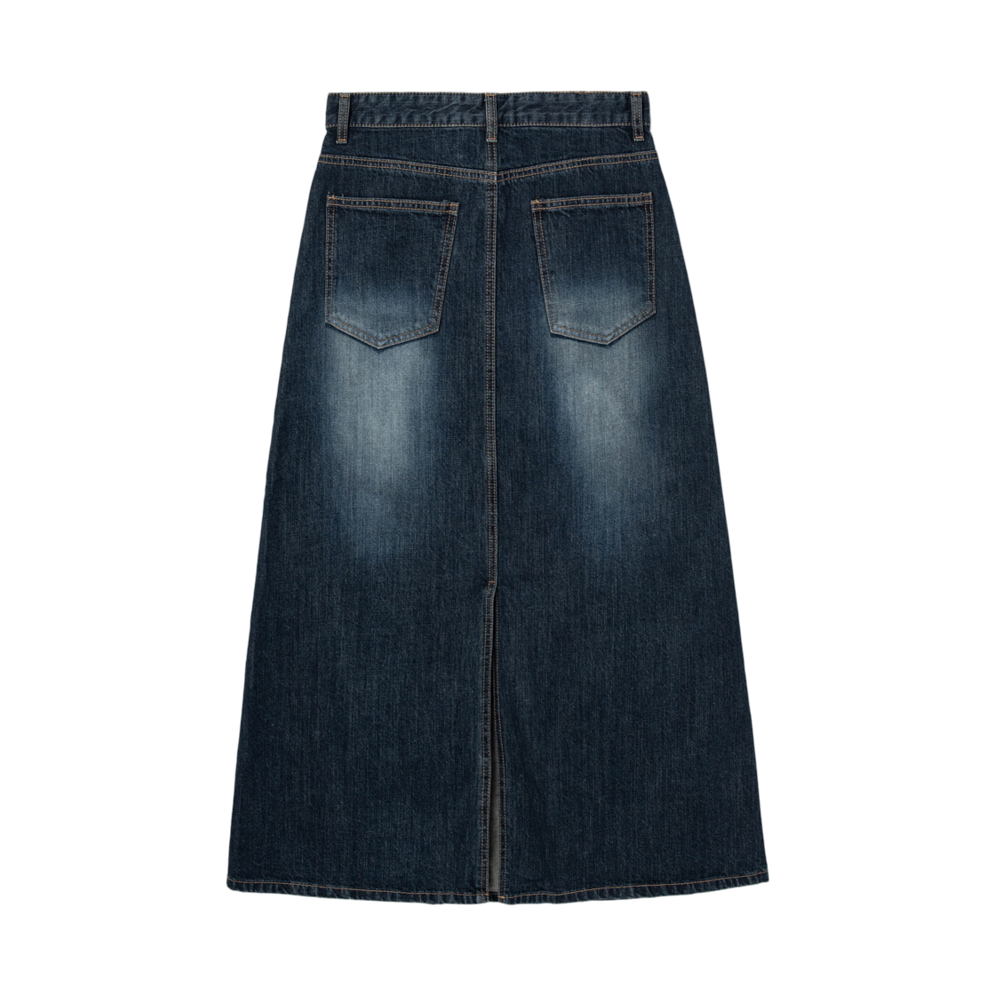 (W) 에잇세컨즈 틴 워싱 데님 롱 스커트 블루((W) 8seconds Tint Washing Denim Skirt Blue) - 2