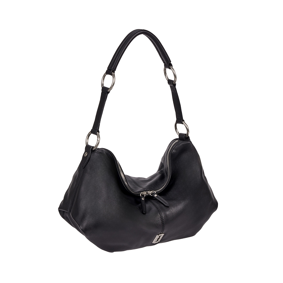 분크 하프문 아타쉬 숄더 미듐 블랙(vunque Halfmoon Attache Shoulder M Black)