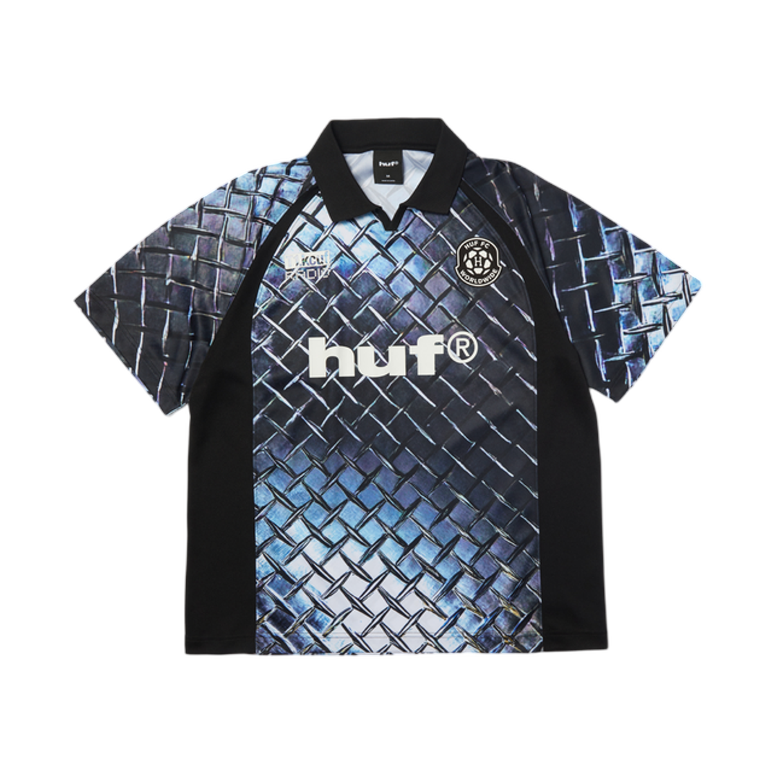 허프 다이아몬드 플레이트 저지 블랙(HUF Diamond Plate Jersey Black) - 1