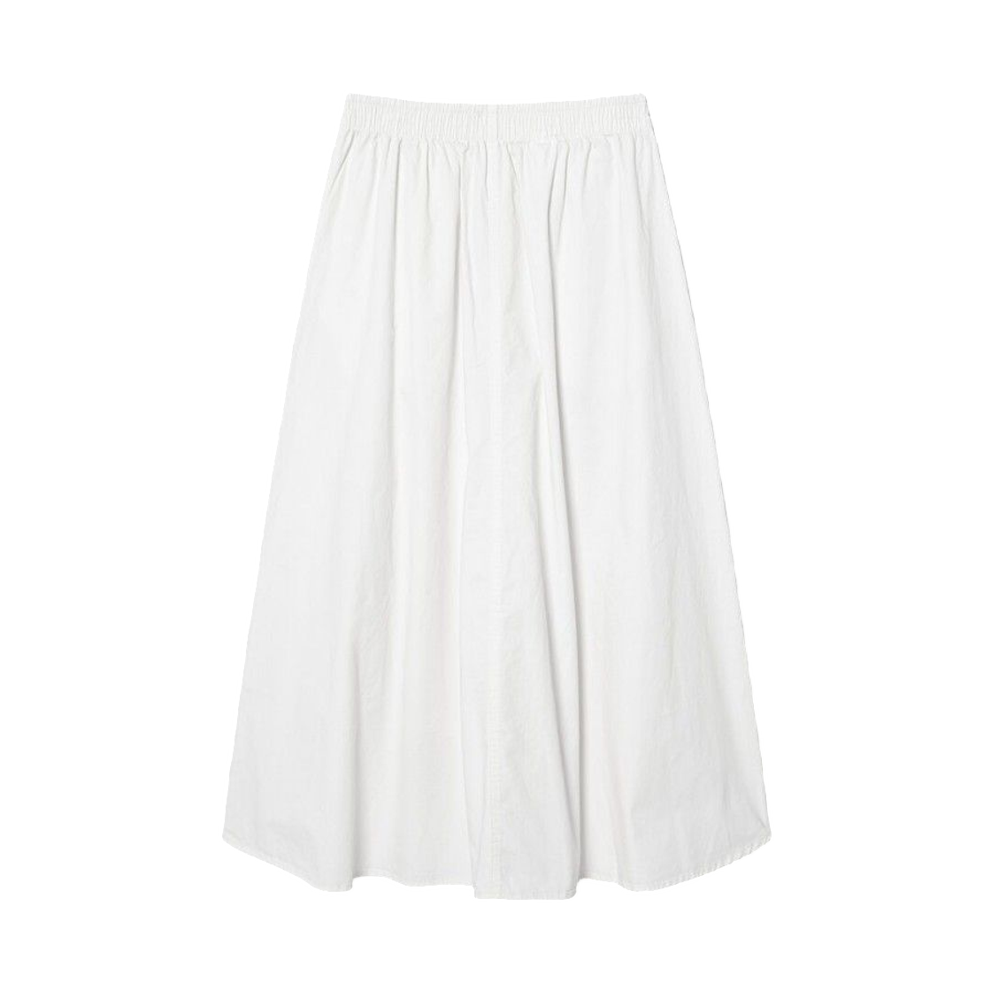 (W) 에잇세컨즈 코튼 플레어 맥시 스커트 화이트((W) 8seconds Cotton Flare Maxi Skirt White) - 2