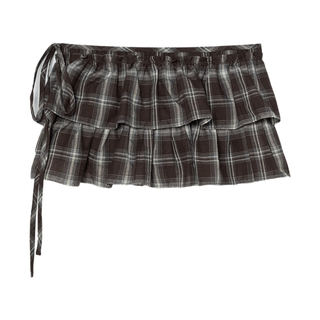 125427MQAD (W) 8seconds Frill Layered Skirt Brown
