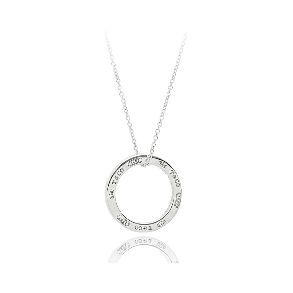 25049179 [25% 쿠폰] Tiffany & Co. Circle Pendant Necklace 925 Sterling Silver