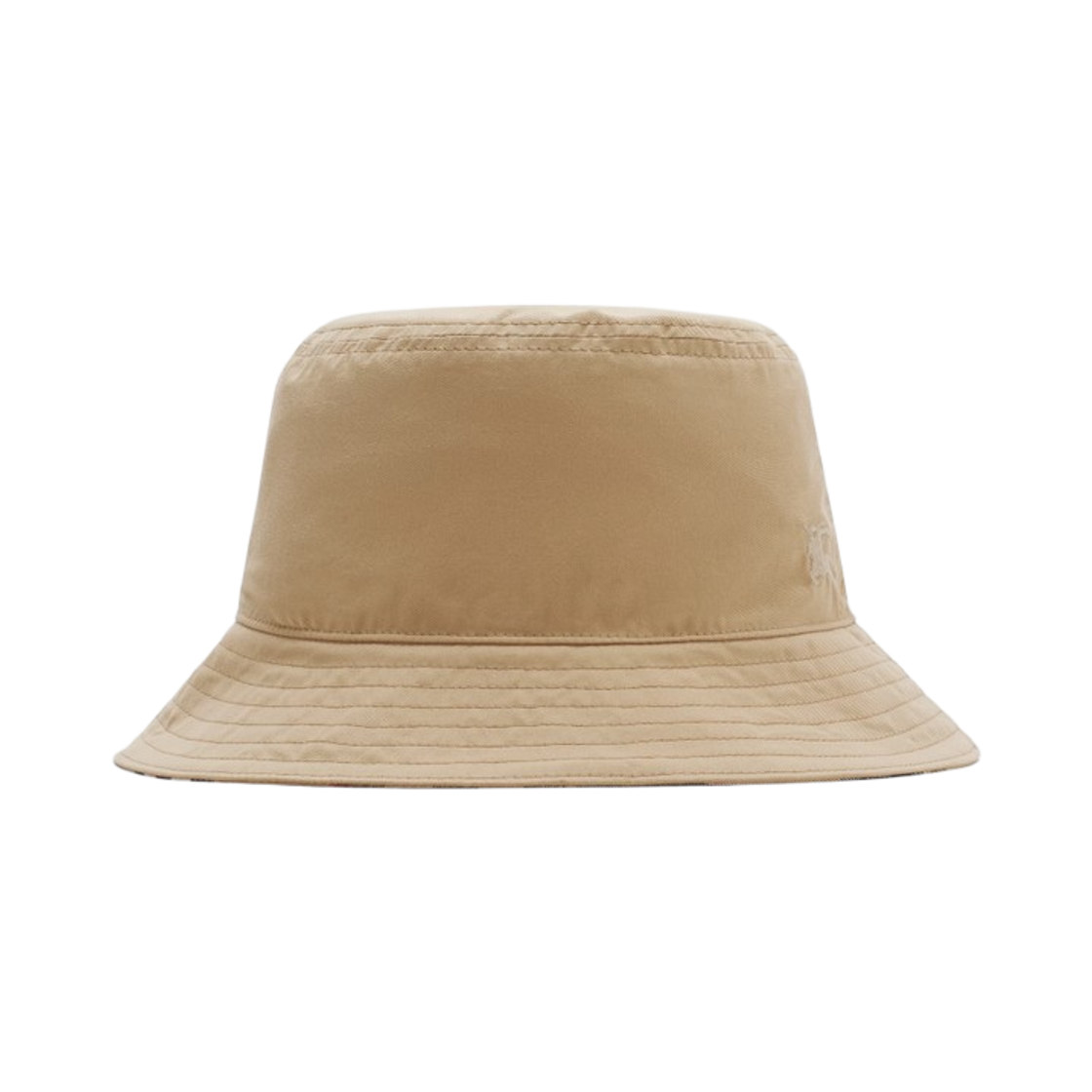8117735 Burberry Reversible Gabardine Bucket Hat Flax Beige Sand Beige