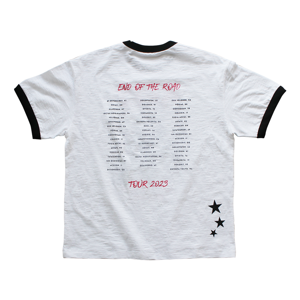 메인부스 X KISS 엔드 오브 더 로드 티셔츠 화이트(MAINBOOTH X KISS End of the Road T-shirt White) - 2