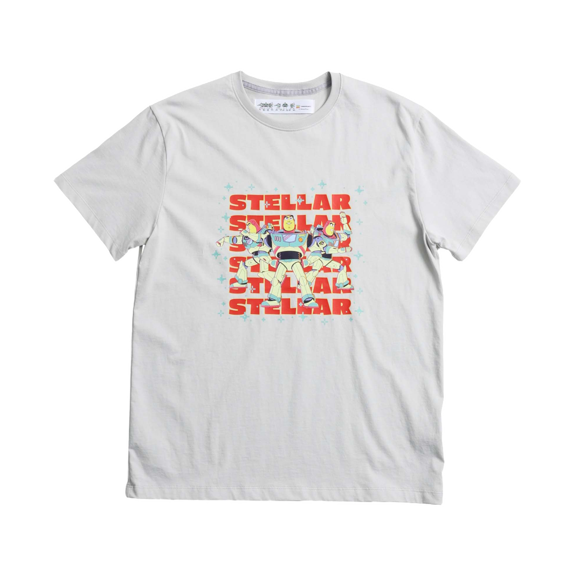 999휴머니티 x 토이 스토리 스텔라 버즈 하프 티셔츠 그레이(999Humanity x Toy Story Stellar Buzz Half T-Shirt Grey)