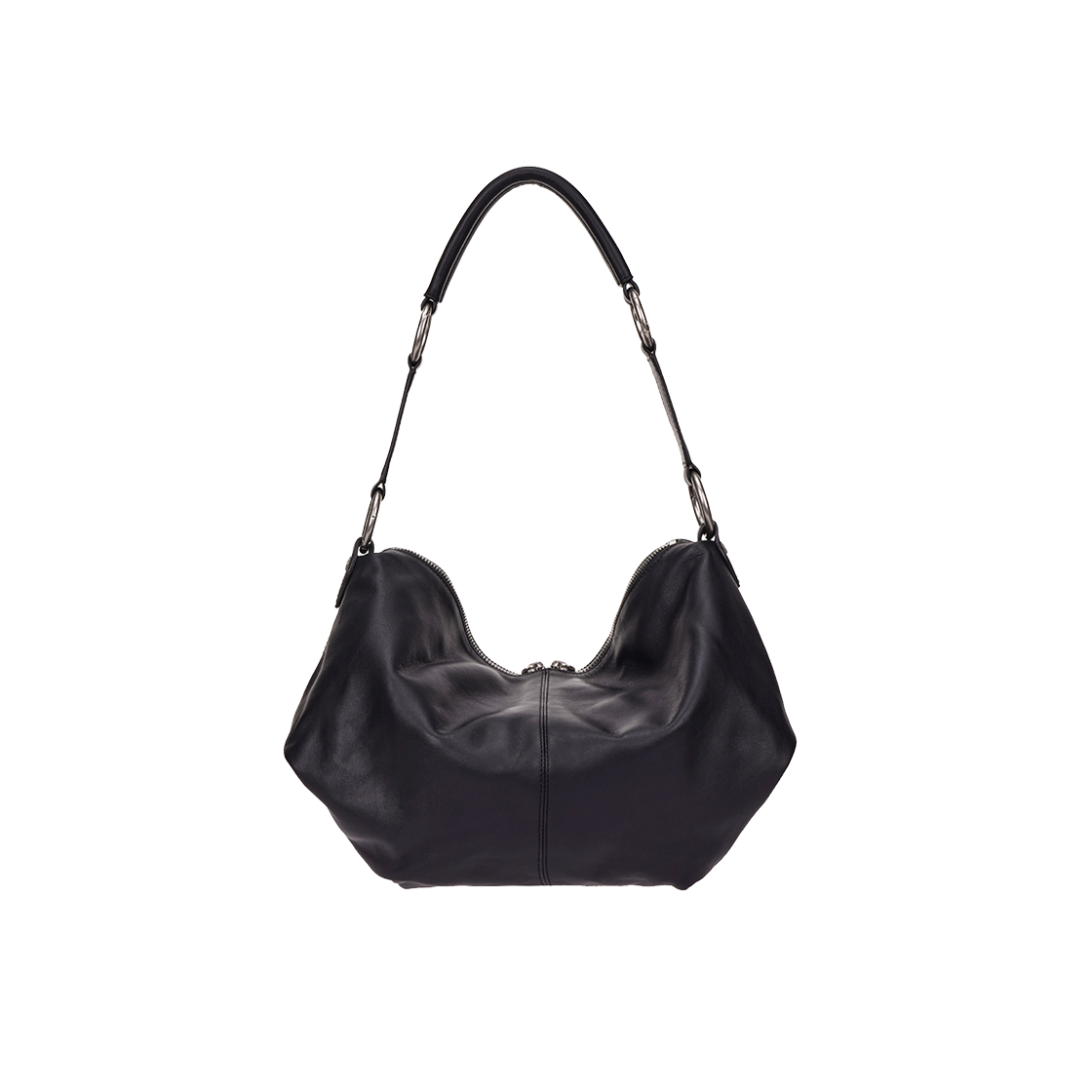 분크 하프문 아타쉬 숄더 미듐 블랙(vunque Halfmoon Attache Shoulder M Black) - 5
