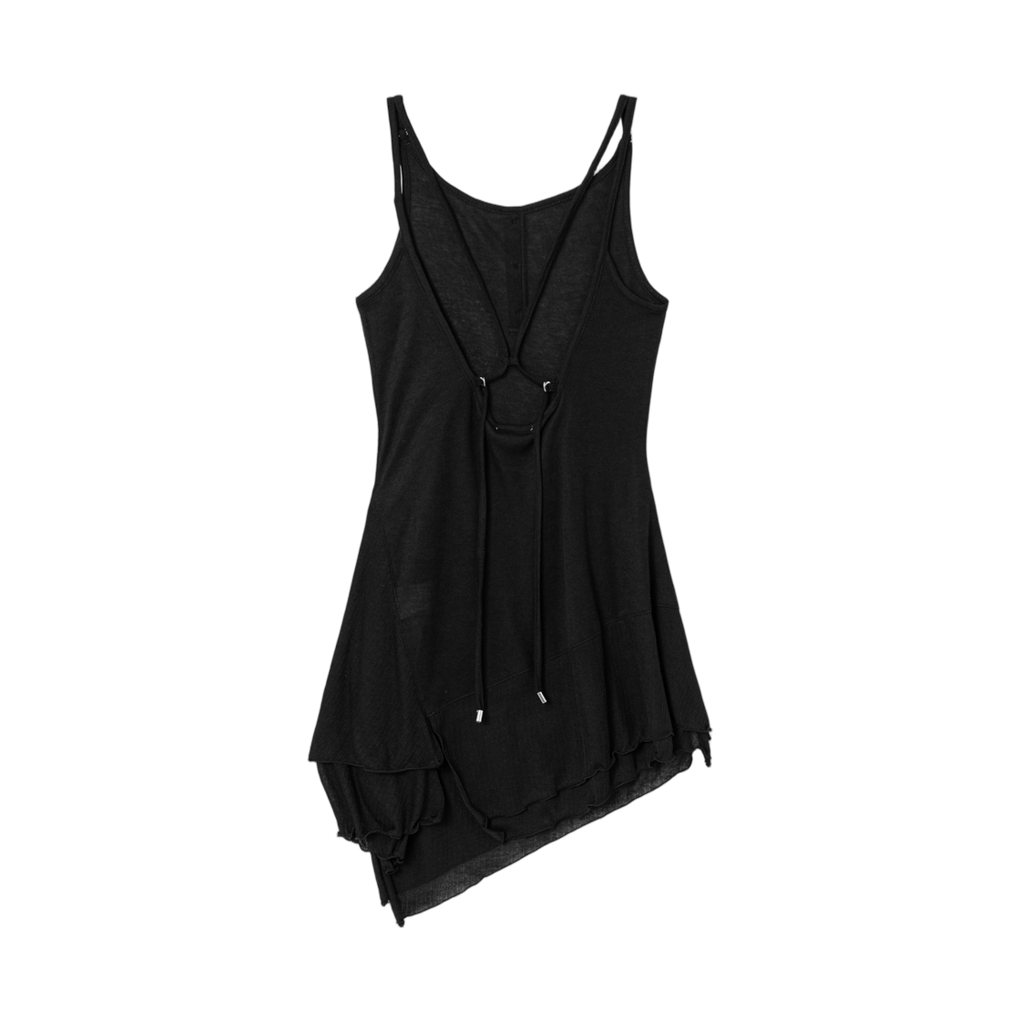 (W) 에잇세컨즈 시어 저지 원피스 블랙((W) 8seconds Sheer Jersey Onepiece Black) - 2