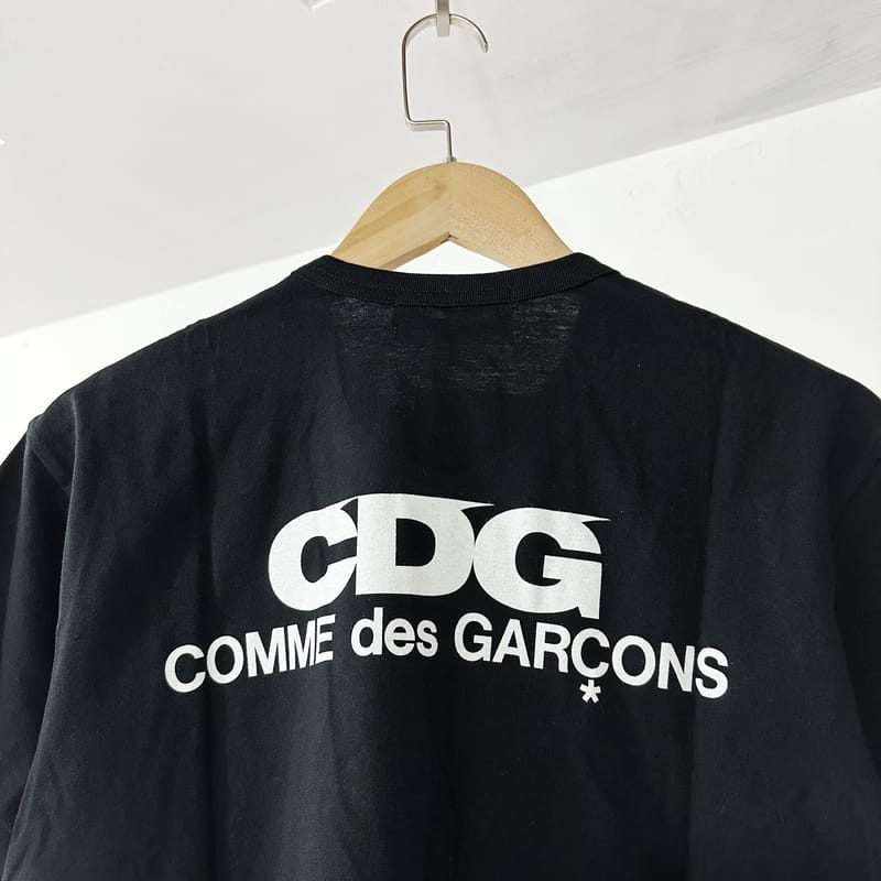 CDG Backprint Logo T-Shirt Black, CDG Logo T-Shirt Black 착용 스타일