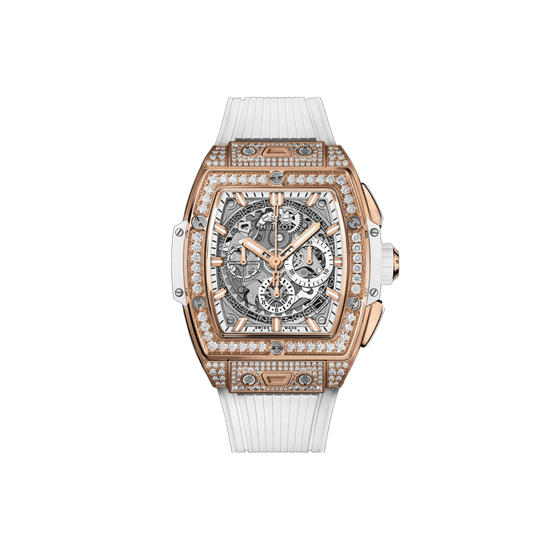 위블로 스피릿오브빅뱅 42-642.OE.2010.RW.1604 베젤러그다이아 스켈레톤 바 NO.7703(Hublot Spirit of Big Bang Diamond Bezel Skeleton Watch NO.7703)