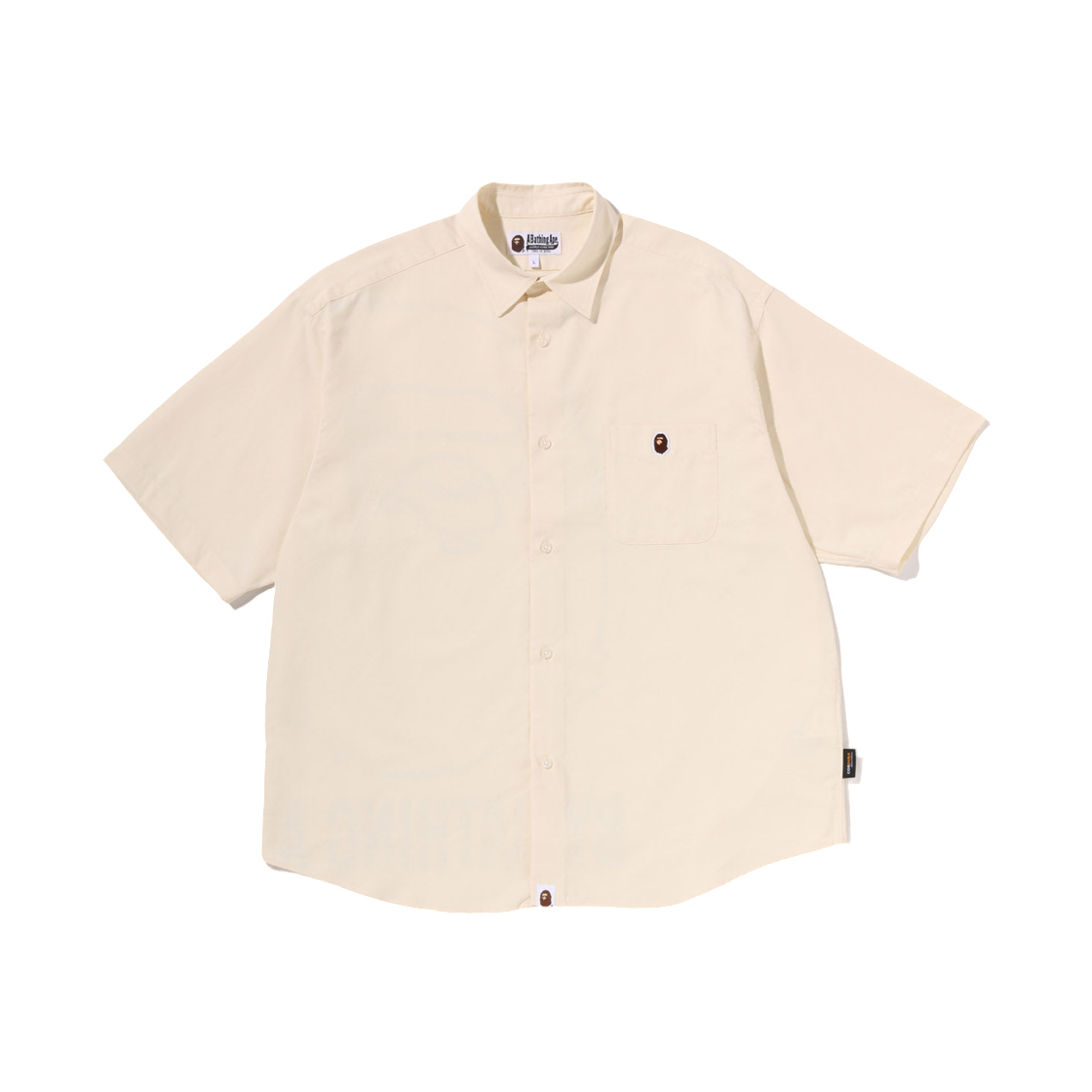 베이프 빅 바이 베이싱 에이프 셔츠 아이보리(BAPE Big By Bathing Ape Shirt Ivory)