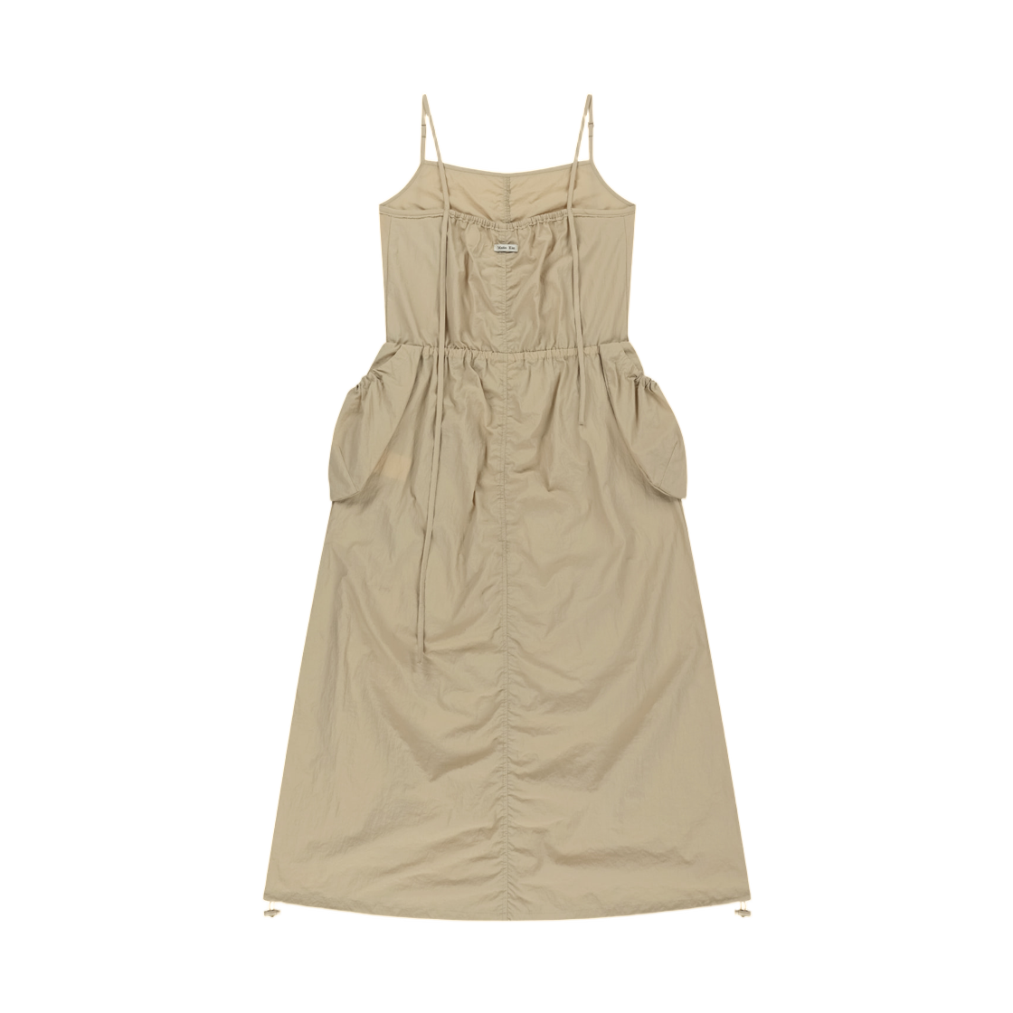 (W) 마뗑킴 스트랩 디테일 슬리브리스 유틸리티 드레스 베이지((W) Matin Kim Strap Detail Sleeveless Utility Dress In Beige) - 2