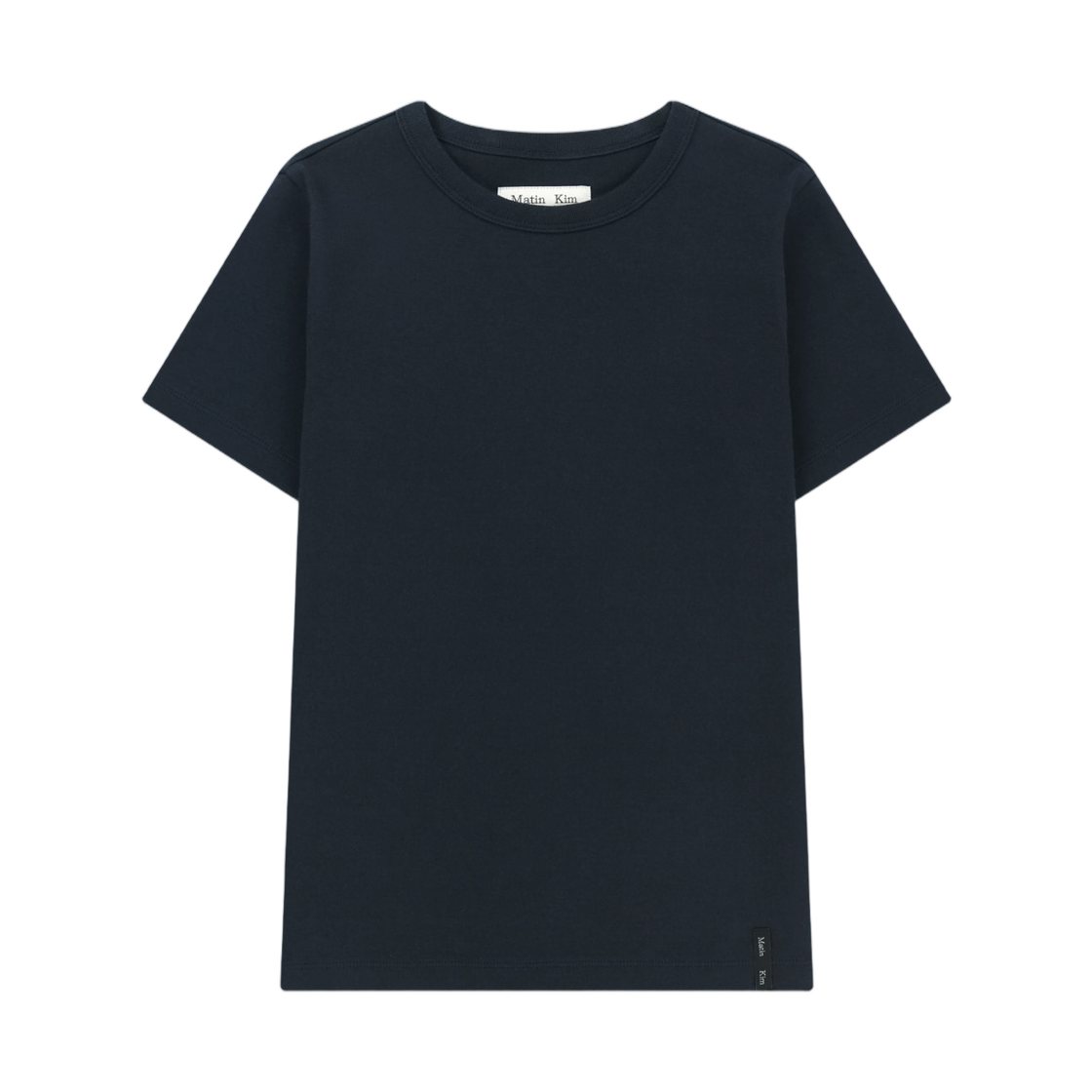MK2634TS013MNA (W) Matin Kim Label Detail Slim Fit Top In Navy