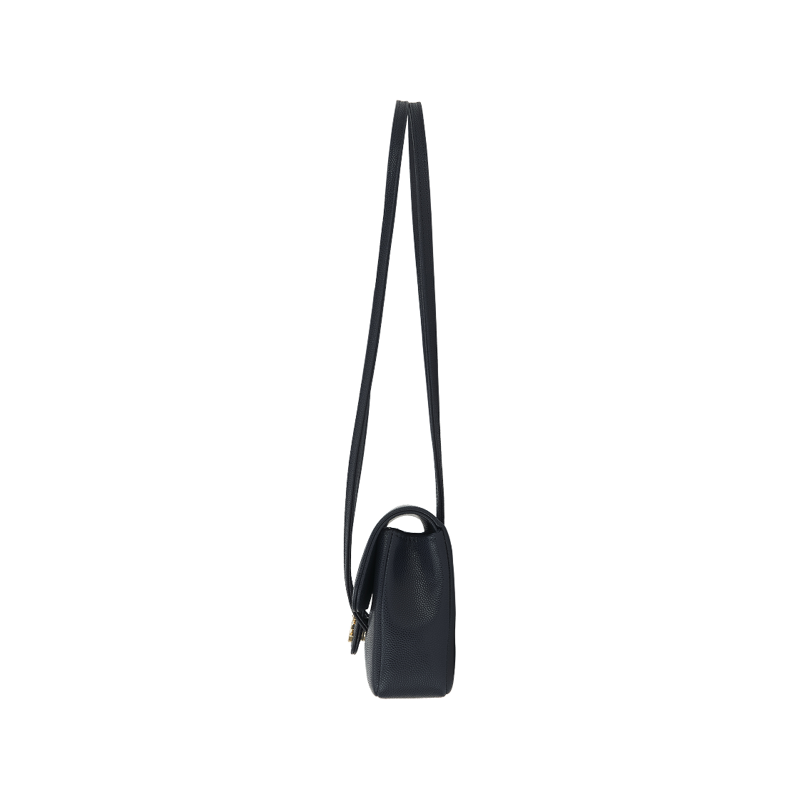 샤넬 레더 스트랩 클러치 그레인드 샤이니 카프스킨 & 골드 메탈 다크 블루(Chanel Clutch with Leather Strap Grained Shiny Calfskin & Gold Dark Blue) - 2