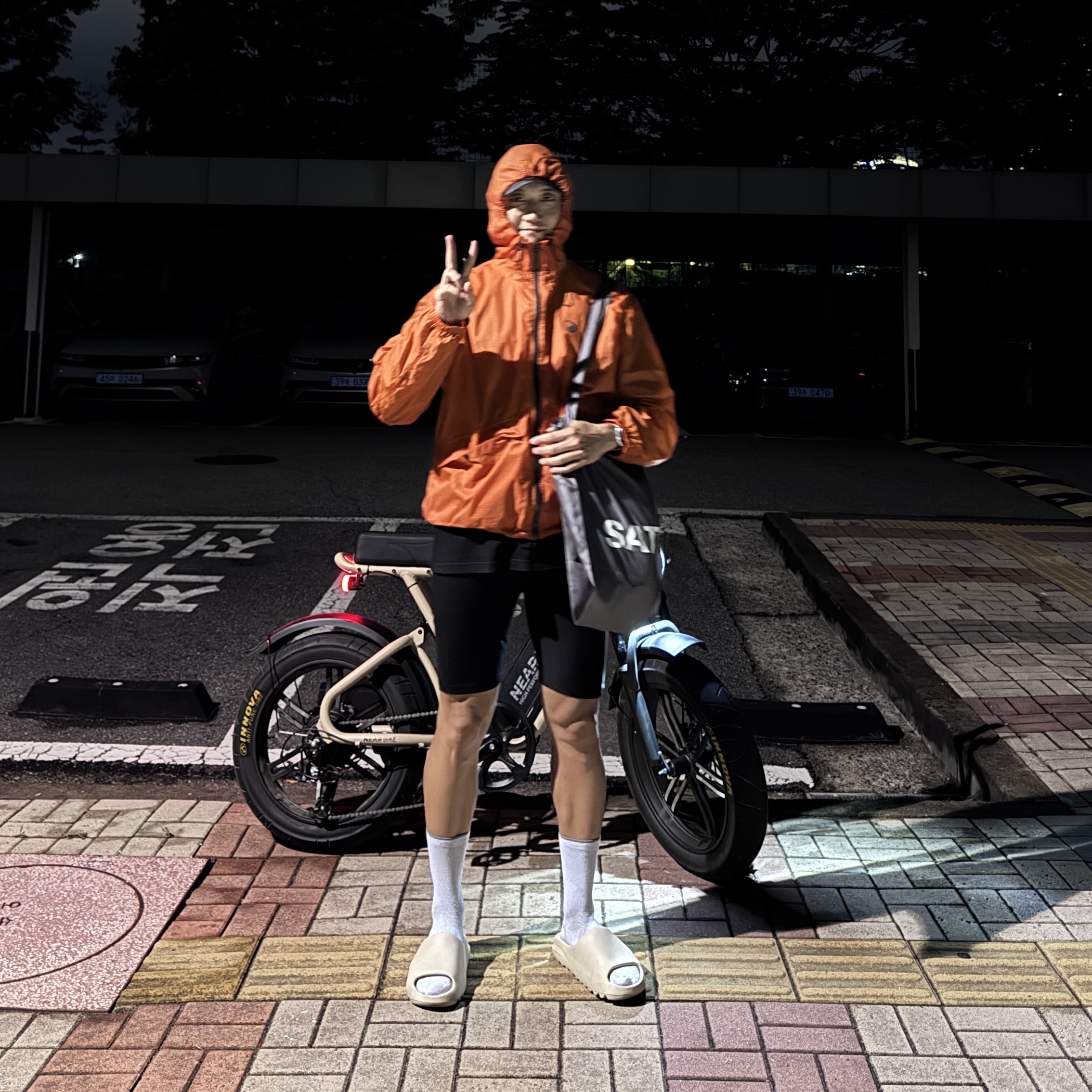 Our Legacy Work Shop Half Tights Black, Satisfy Mothtech T-Shirt Aged Quicksilver 착용 스타일 - 1