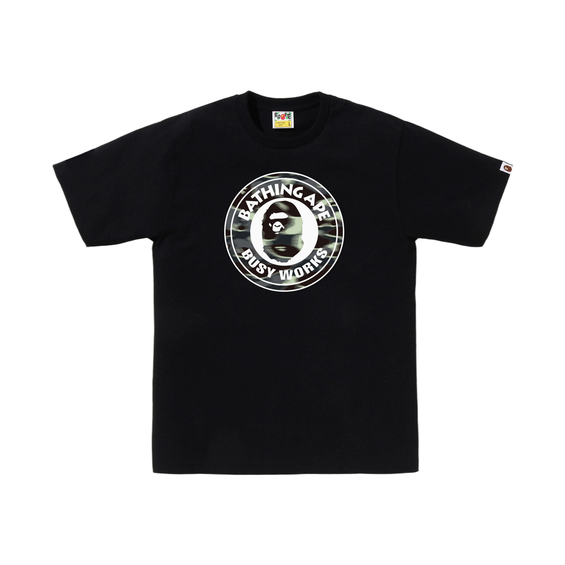 - BAPE Screen Camo Busy Works T-Shirt Black