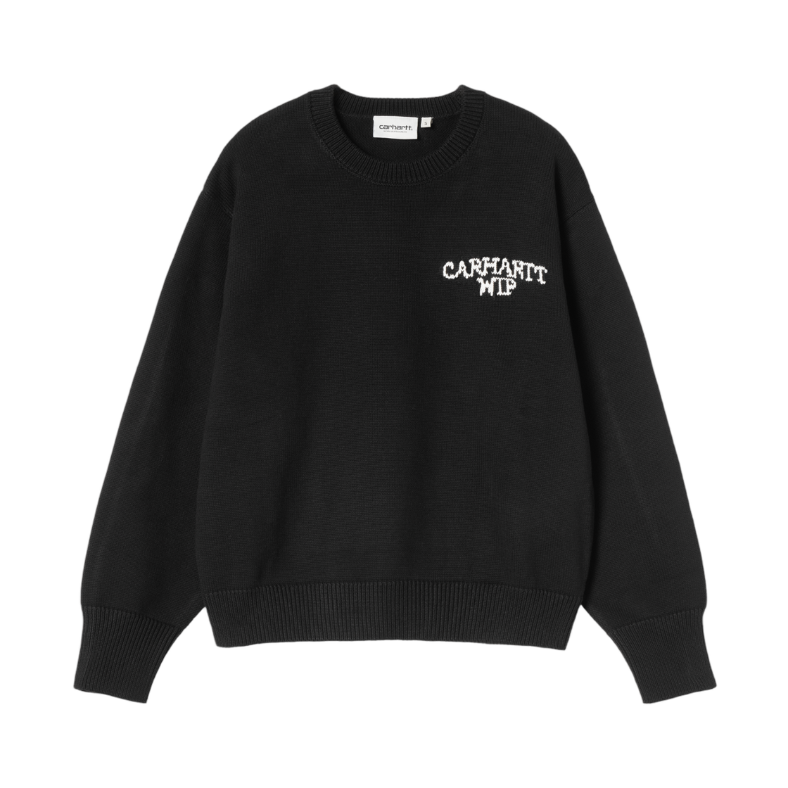 I036850-K02-XX (W) Carhartt WIP Hugging Cats Sweater Black Wax