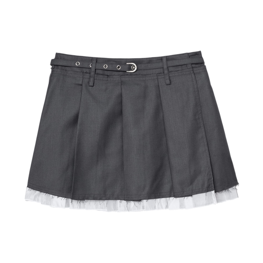 115527DQ34 (W) 8seconds Pleats Skirt Ash