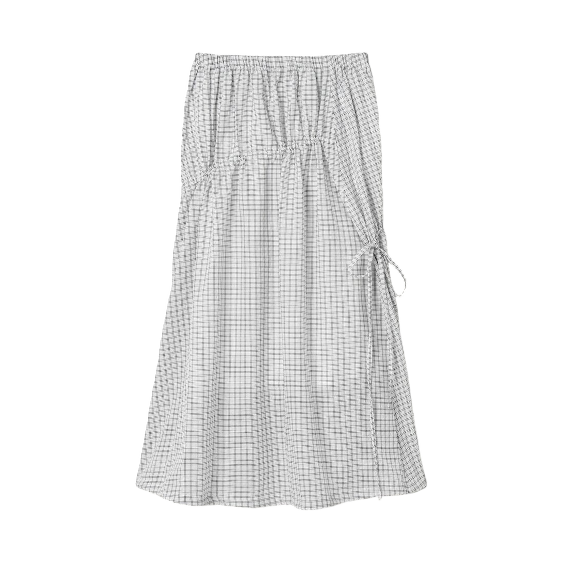 (W) 에잇세컨즈 스트링 풀 스커트 화이트((W) 8seconds String Full Skirt White)
