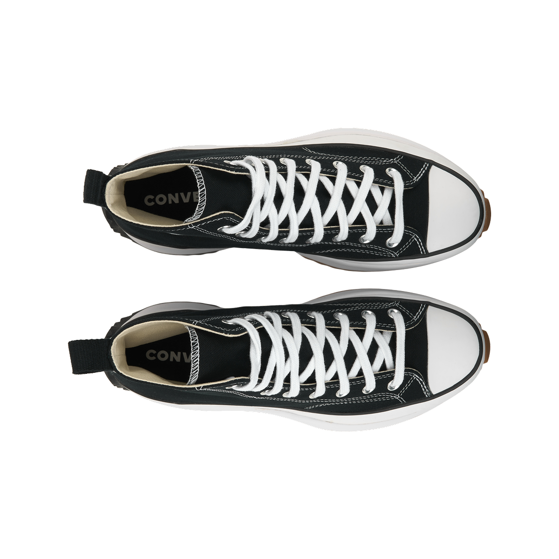컨버스 런스타 하이크 하이 블랙 화이트 검(Converse Run Star Hike Hi Black White Gum) - 5