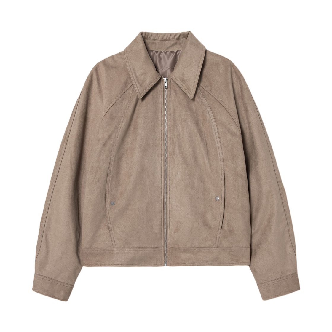 에잇세컨즈 페이크 스웨이드 패디드 블루종 베이지(8seconds Fake Suede Padded Blouson Beige) - 1