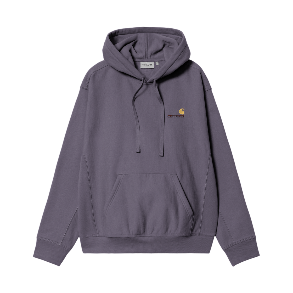 I028279-3RI-XX Carhartt WIP Hooded American Script Sweatshirt Shady Purple