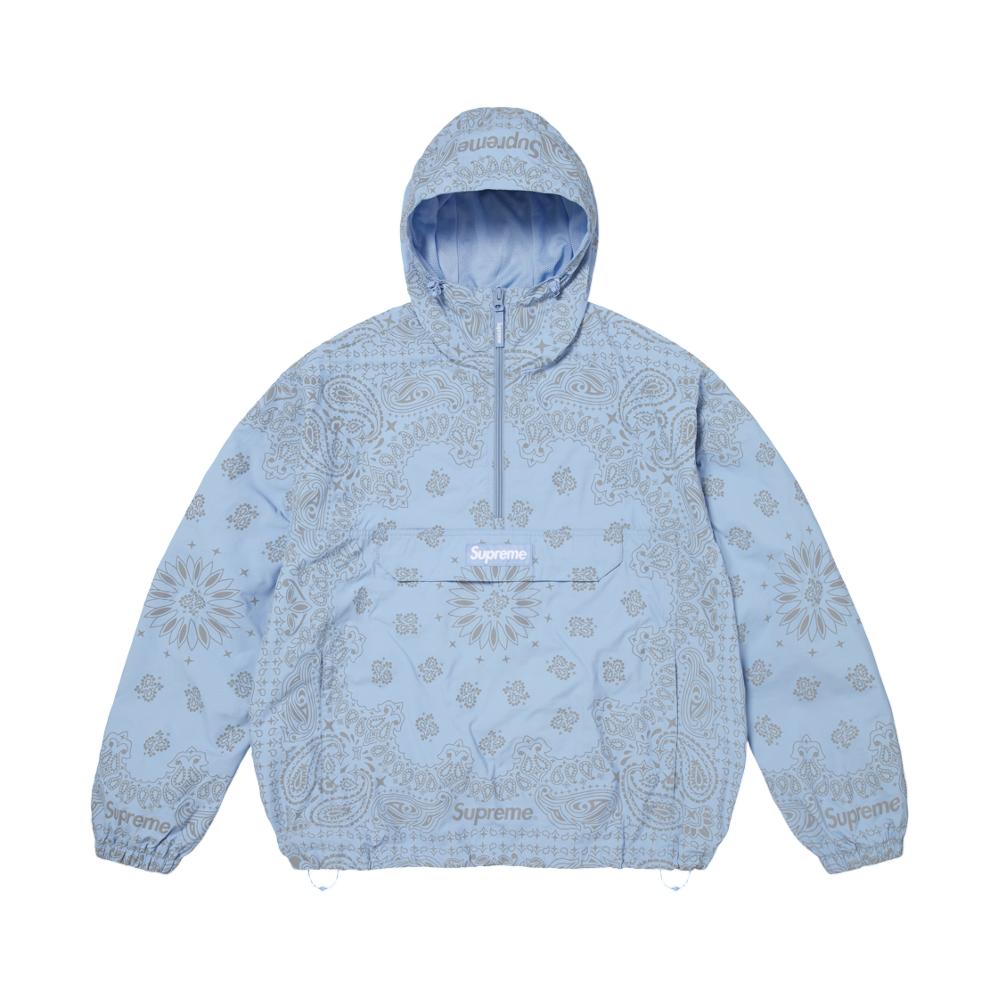 슈프림 리플렉티브 반다나 아노락 라이트 블루 - 26SS(Supreme Reflective Bandana Anorak Light Blue - 26SS)