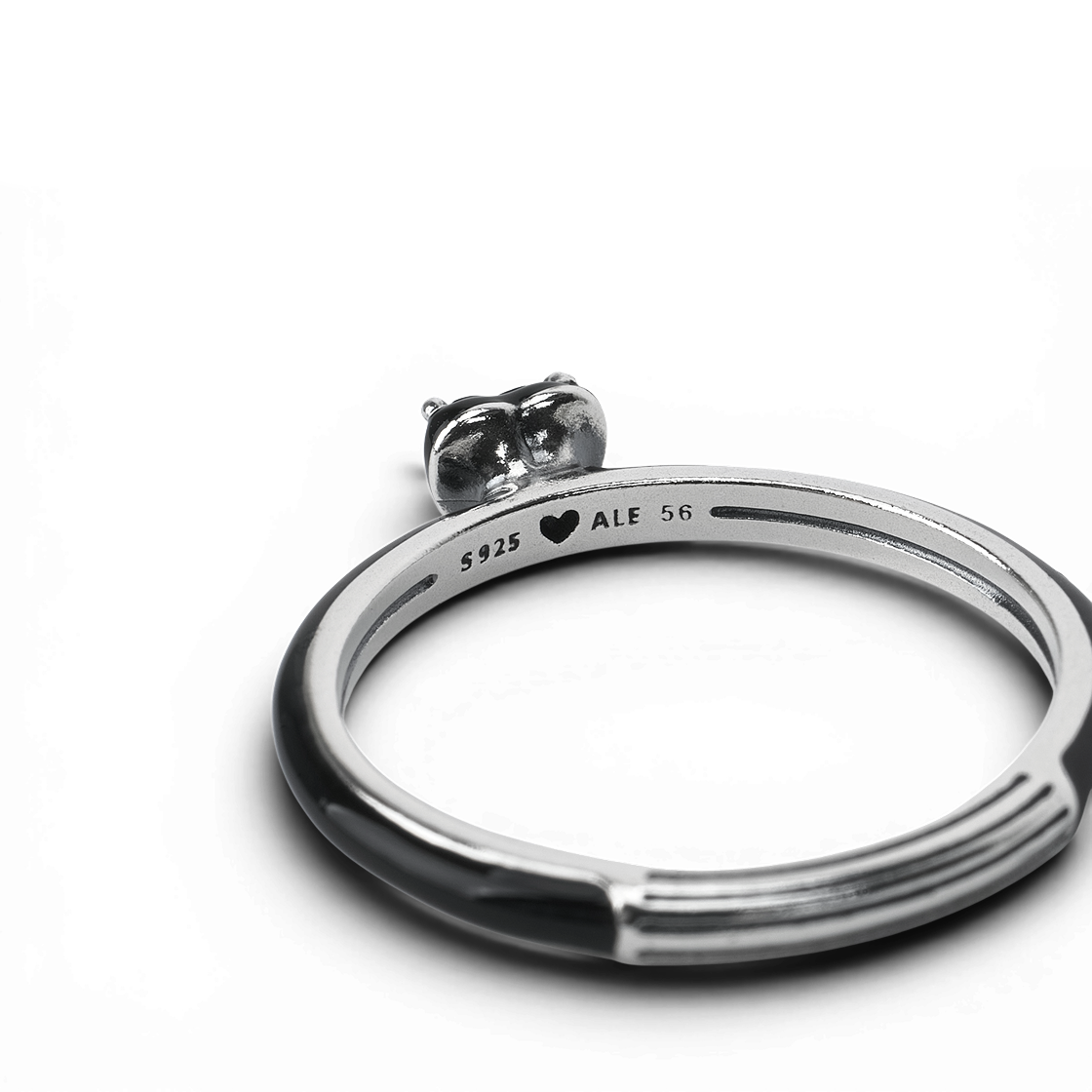 (W) 판도라 미 차크라 하트 링 블랙((W) Pandora ME Chakra Heart Ring Black) - 5
