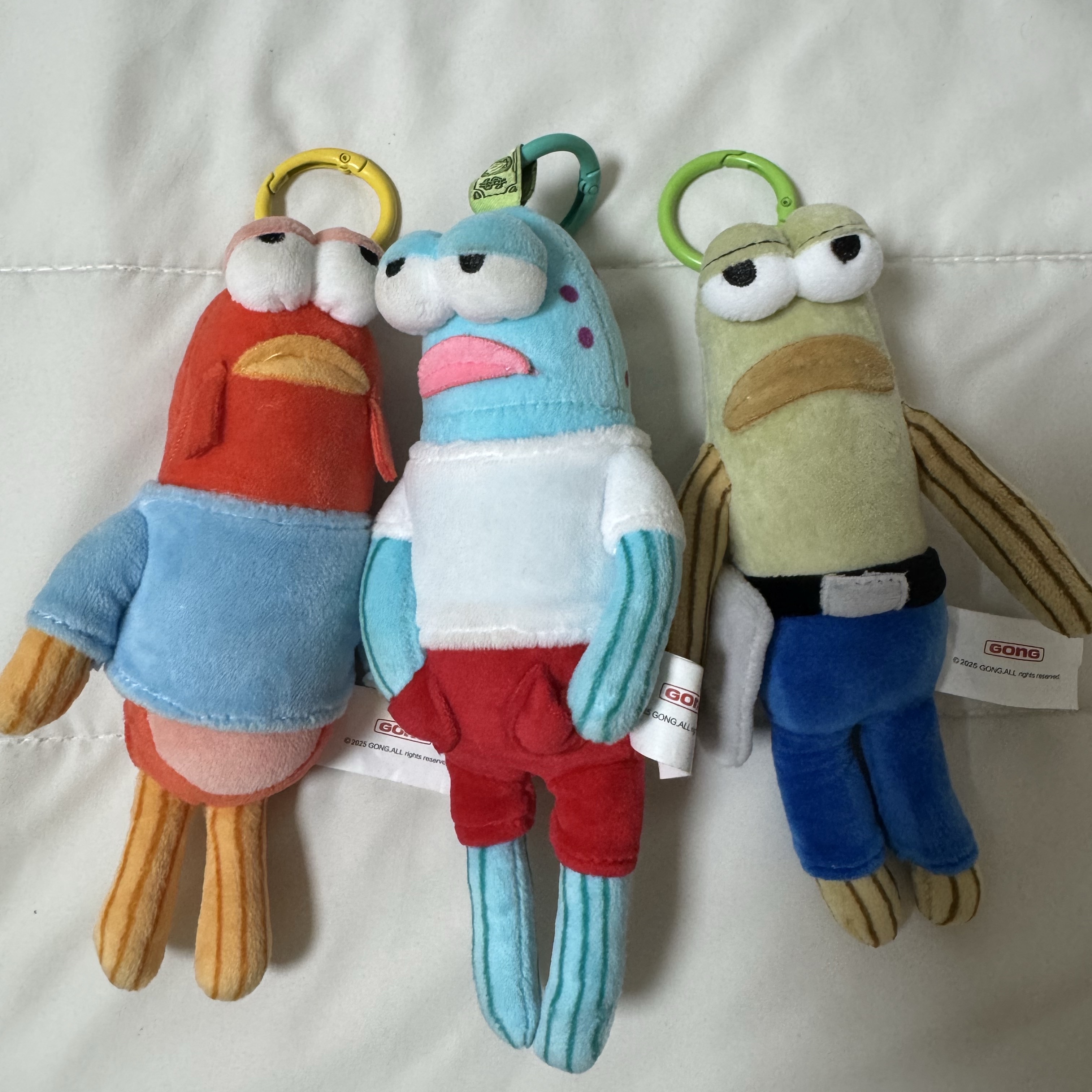 Pop Mart Bikini Bottom Buddies Whimsical Plush Working Fish (Opened Case) 착용 스타일